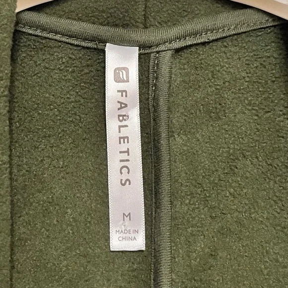 Fabletics Moscow Coat Womens SZ Medium Soft Cozy Terry Fleece Gray Midi Coatigan - Picture 12 of 14